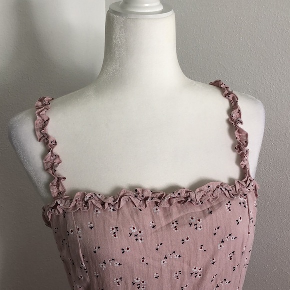 Nasty Gal Pink Floral Mini Dress NEW WITH TAGS - Picture 3 of 13